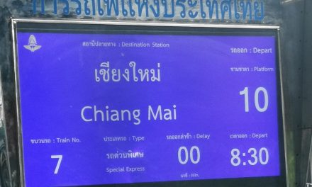 Reise mit dem Zug von Bangkok nach Chiang Mai